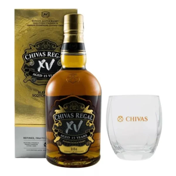 Whisky Chivas Regal Xv 15 Anos 750ml + Copo